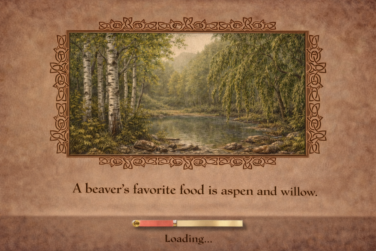 loading screen with factoid
